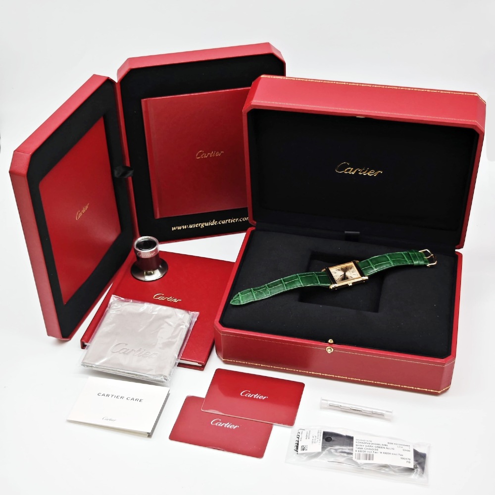 CARTIER/����ƥ���  Tank Chinoise ���� WGTA0088 K18YG �괬�� �ӻ��� #HK11112