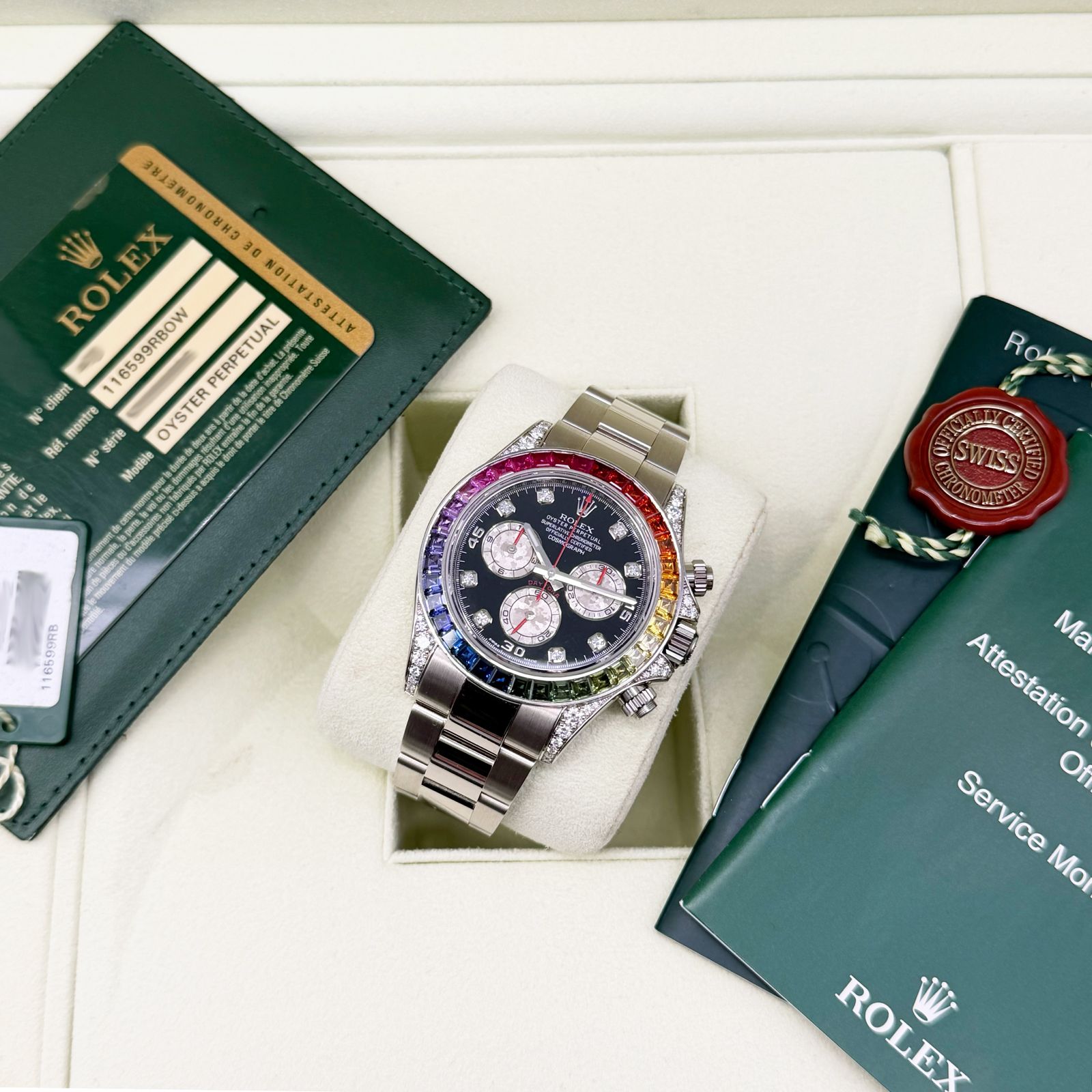Rolex/����å��� �ǥ��ȥ� 116599RBOW �쥤��ܡ� WG �֥�å��������ڹ����Ź���ʡ�#HK11714