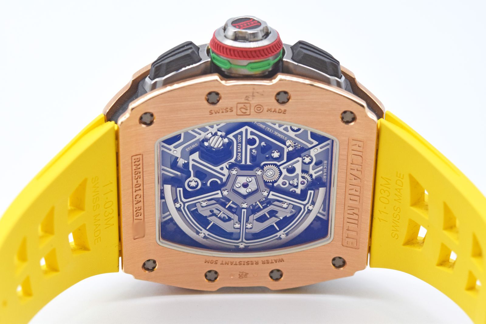 RICHARD MILLE/ �ꥷ�㡼�� �ߥ� RM65-01 CA RG  ������NTPT �ǥ奢���塼�� ��ư�������ץ�åȥ�����ɥ����Υ����ɽ #HK11414�ڹ����Ź�߸ˡ�