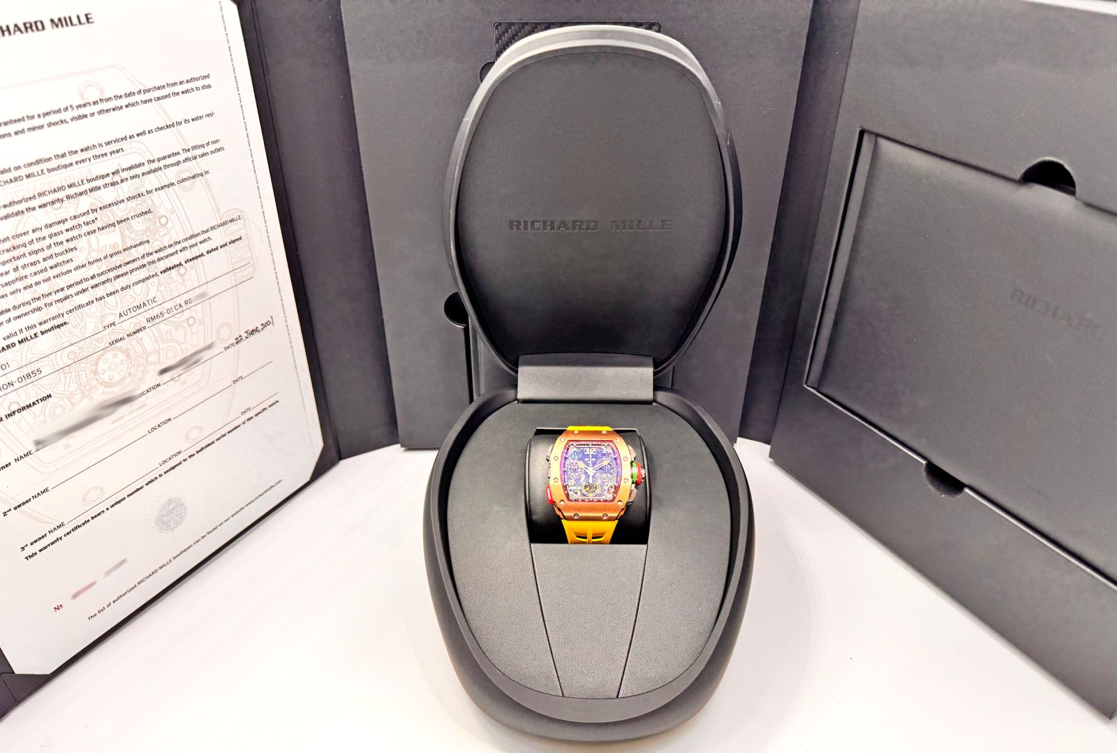 RICHARD MILLE/ �ꥷ�㡼�� �ߥ� RM65-01 CA RG  ������NTPT �ǥ奢���塼�� ��ư�������ץ�åȥ�����ɥ����Υ����ɽ #HK11414�ڹ����Ź�߸ˡ�