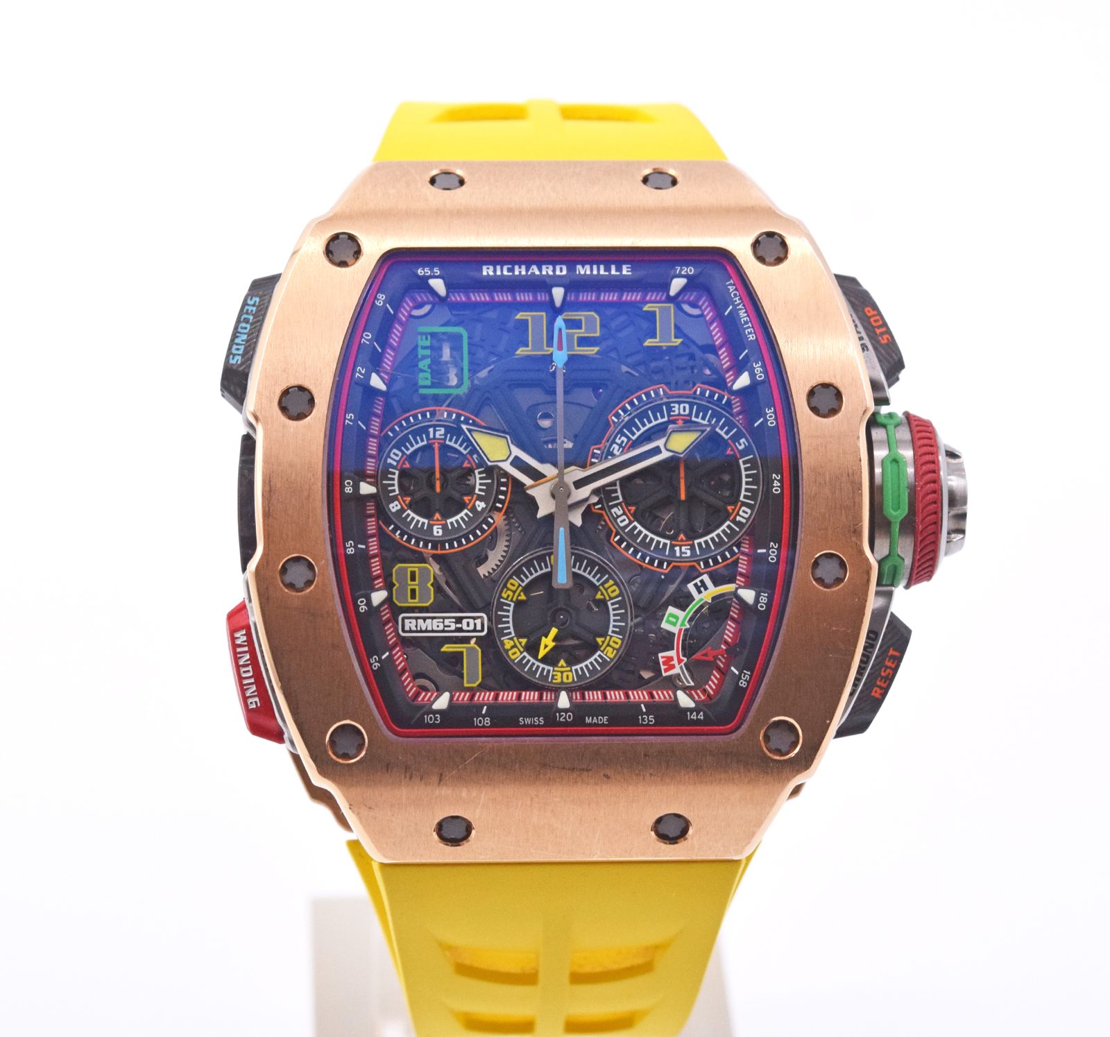 RICHARD MILLE/ �ꥷ�㡼�� �ߥ� RM65-01 CA RG  ������NTPT �ǥ奢���塼�� ��ư�������ץ�åȥ�����ɥ����Υ����ɽ #HK11414�ڹ����Ź�߸ˡ�