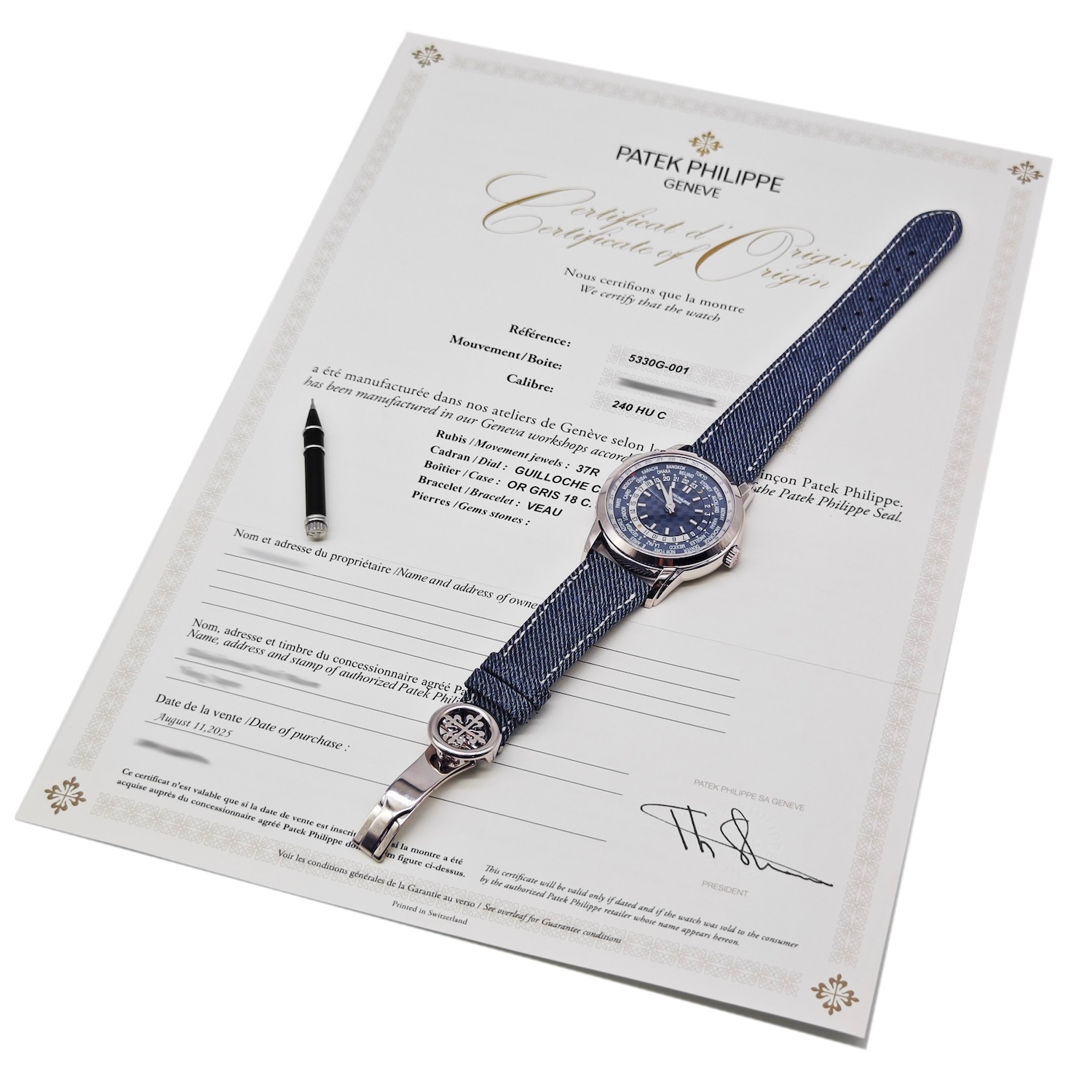PATEK PHILIPPE/�ѥƥ��å��ե���å� �����ɥ���ץꥱ������� 5330G-001�ڹ����Ź�߸ˡ�#HK11516