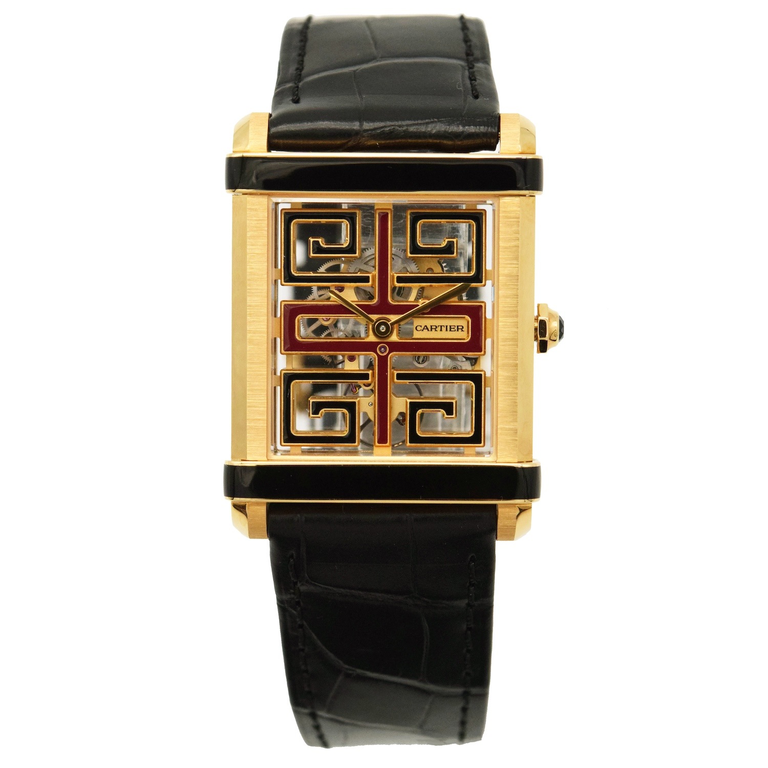 Cartier/����ƥ��� Tank Chinoise��100��ǯ��ǰ��ǥ� 4389 WHTA0016 100�ܸ��� 18K YG ������ȥ�ڹ����Ź���ʡ�#HK11717
