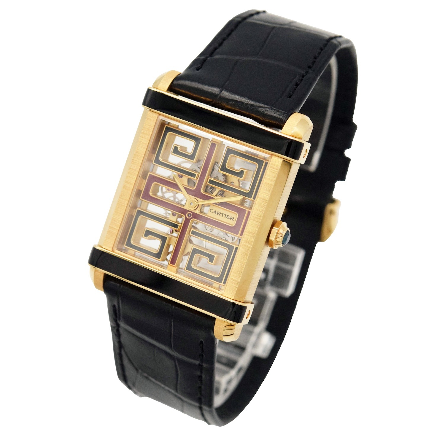 Cartier/����ƥ��� Tank Chinoise��100��ǯ��ǰ��ǥ� 4389 WHTA0016 100�ܸ��� 18K YG ������ȥ�ڹ����Ź���ʡ�#HK11717
