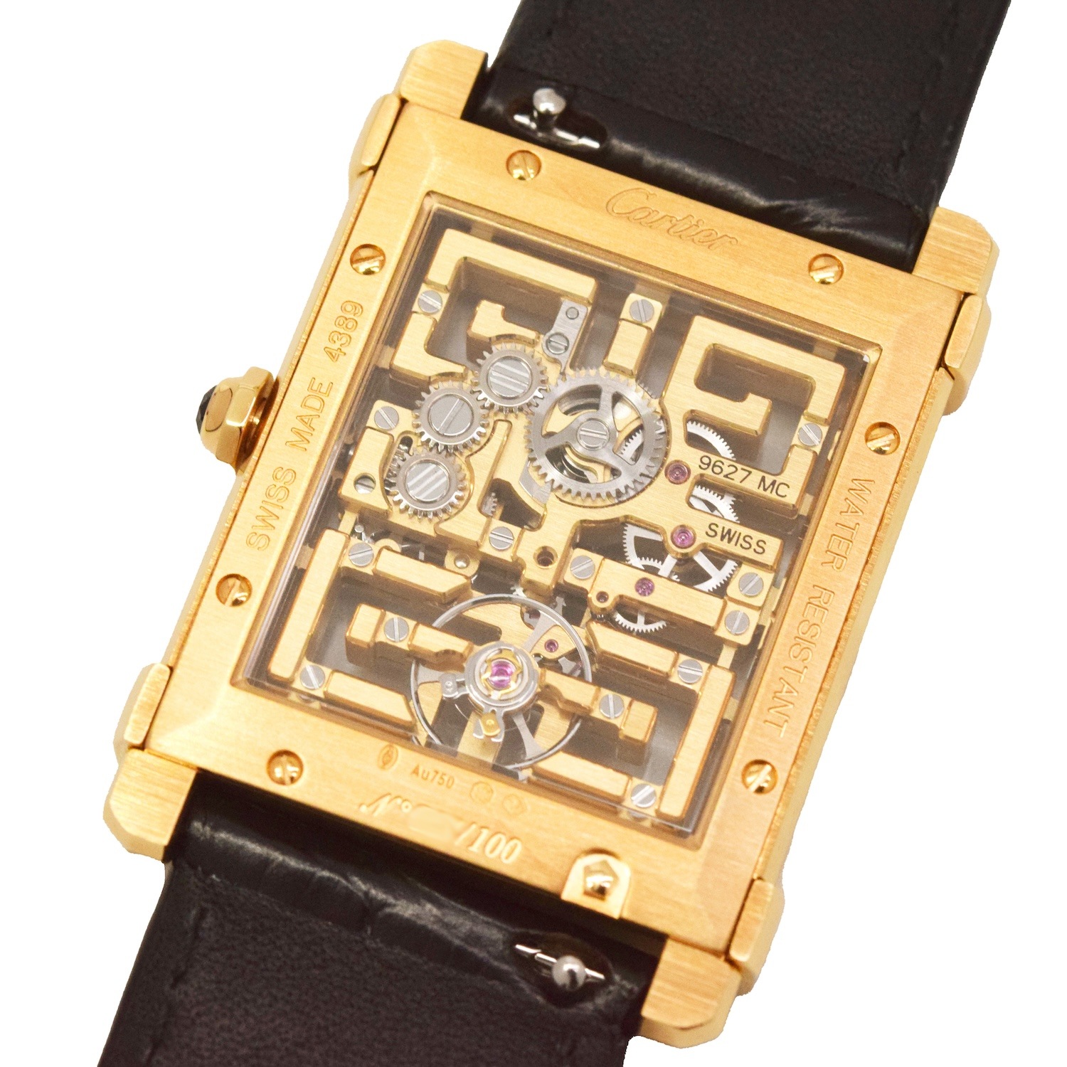Cartier/����ƥ��� Tank Chinoise��100��ǯ��ǰ��ǥ� 4389 WHTA0016 100�ܸ��� 18K YG ������ȥ�ڹ����Ź���ʡ�#HK11717