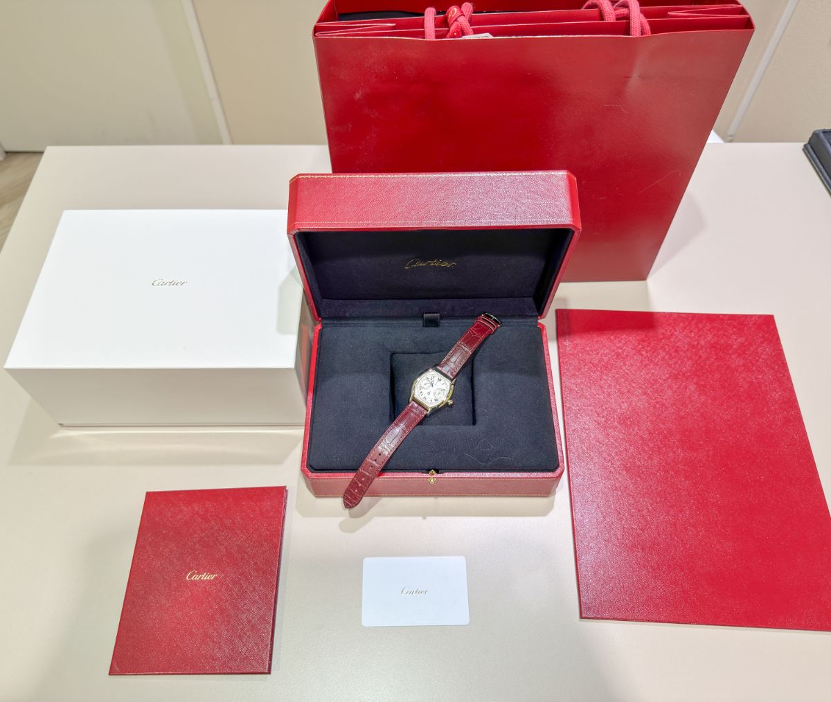 ��������200�ܸ����Cartier/����ƥ��� PRIV��� TORTUE �ץ���� �ȡ�����WHTO0008 Pt950 #Jp28823