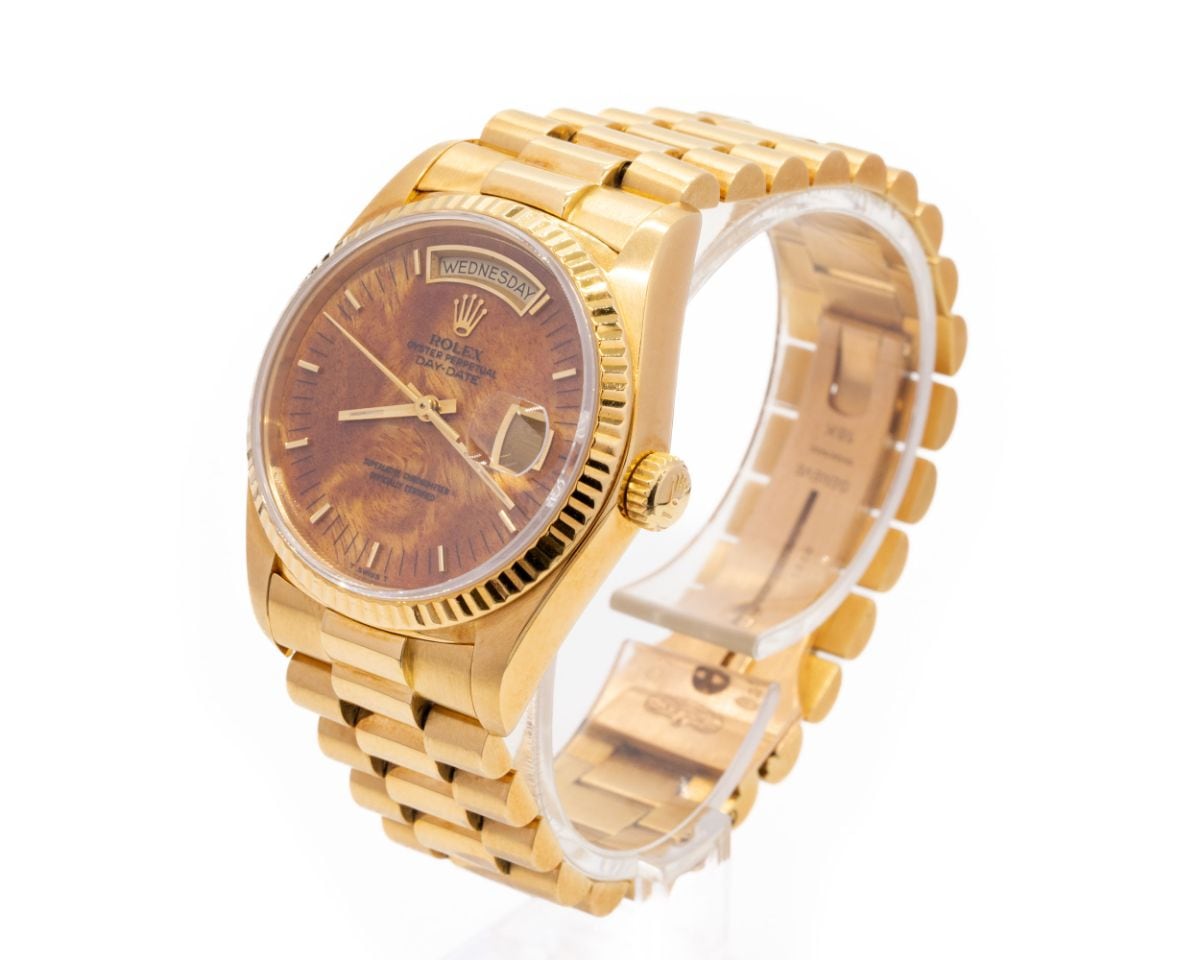 ROLEX/����å�����DAYDATE��18038��Walnut Wood Dial��#JP27994