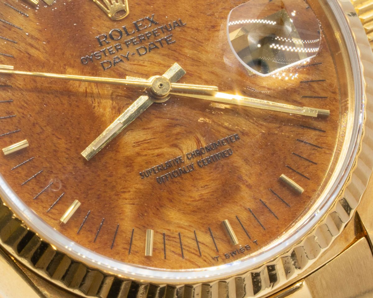 ROLEX/����å�����DAYDATE��18038��Walnut Wood Dial��#JP27994
