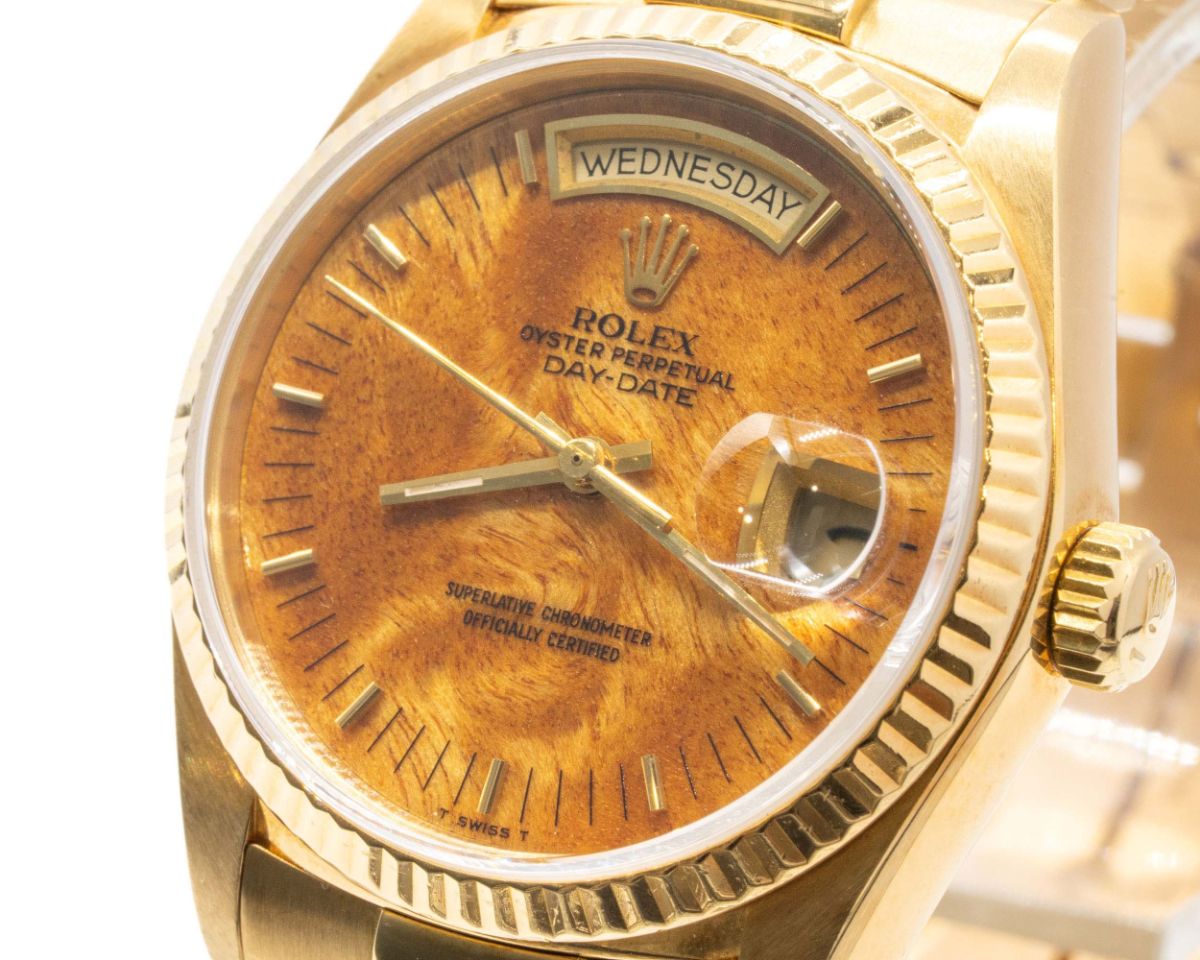 ROLEX/����å�����DAYDATE��18038��Walnut Wood Dial��#JP27994