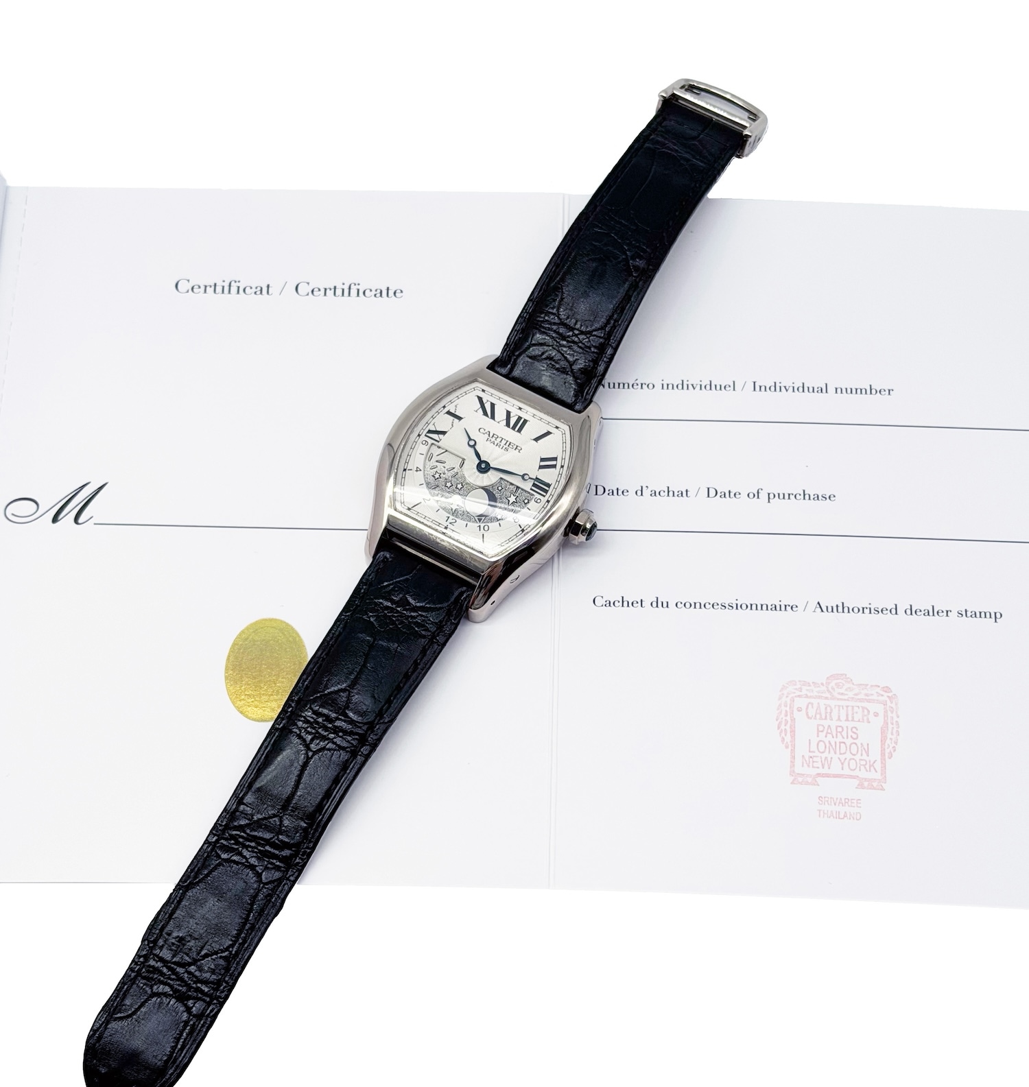 Cartier/����ƥ��� Priv���e Cartier Paris Tortue W1553651 �ȥ���� 18K WG�ڹ����Ź�߸ˡ�#HK11720