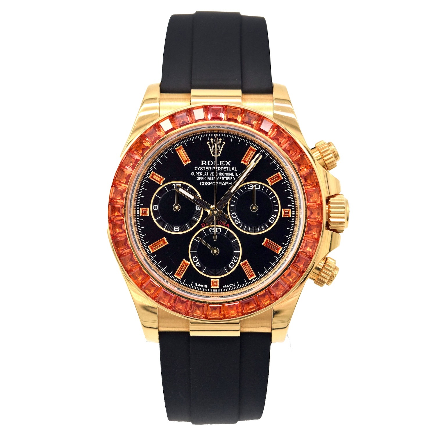 ROLEX/����å��� DAYTONA 116588SACO Cosmograph Orange Sapphire Black Dial HK11642