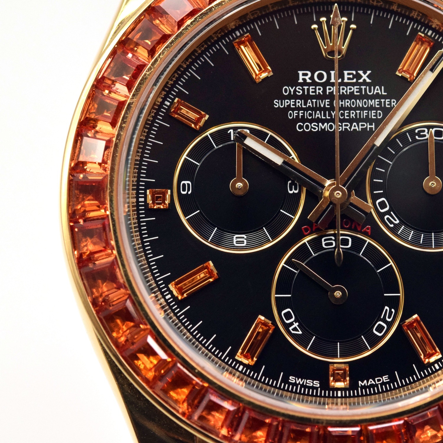 ROLEX/����å��� DAYTONA 116588SACO Cosmograph Orange Sapphire Black Dial HK11642