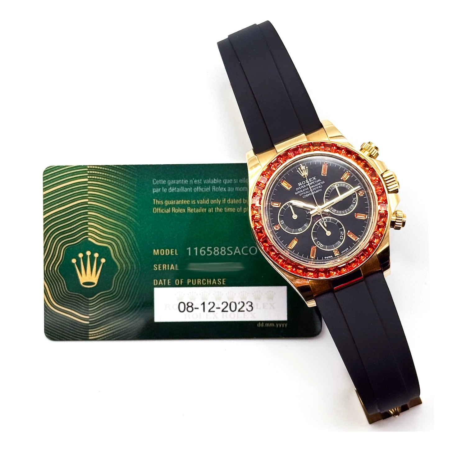 ROLEX/����å��� DAYTONA 116588SACO Cosmograph Orange Sapphire Black Dial HK11642