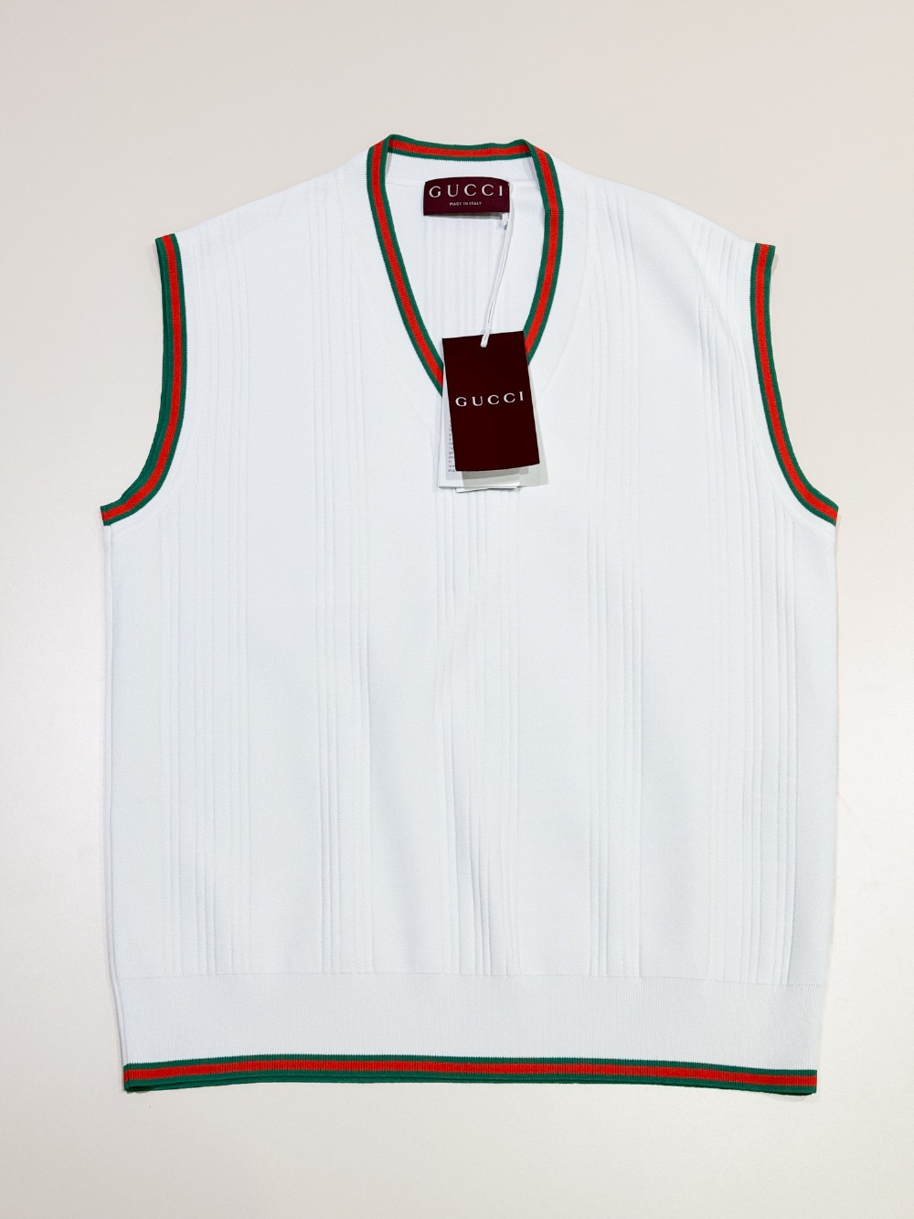 GUCCI/���å� 836104 XKEVF 9066 �����֥ȥ�� �٥��� �ȥå�  �ۥ磻�� ��ǥ����� L������ �����դ� #bw00913