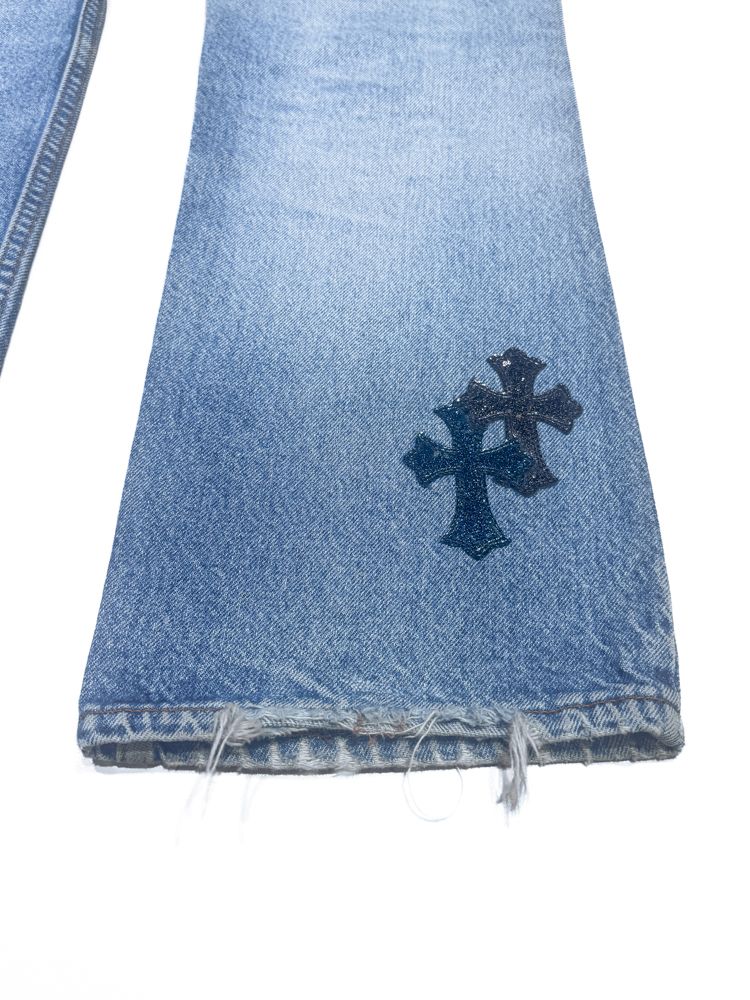 CHROME HEARTS ������ϡ��� levi's �꡼�Х��� 517 �������ѥå� �ǥ˥�ѥ�� �����󥺡���� SV925 30����� �֥롼 #JP28850