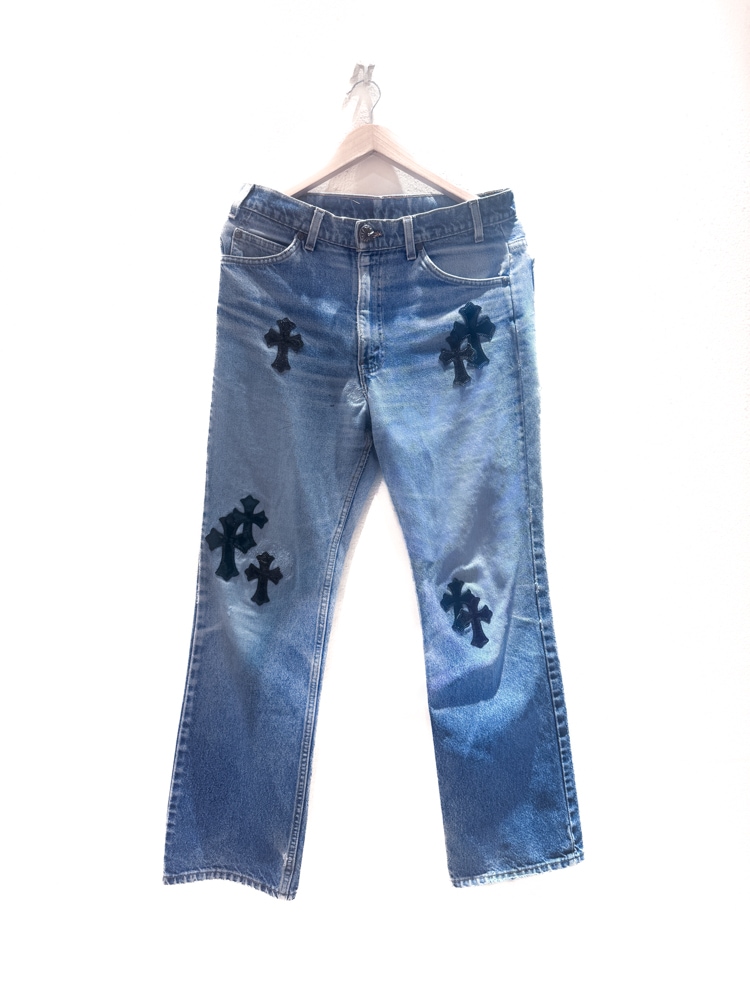 CHROME HEARTS ������ϡ��� levi's �꡼�Х��� 517 �������ѥå� �ǥ˥�ѥ�� �����󥺡���� SV925 30����� �֥롼 #JP28850