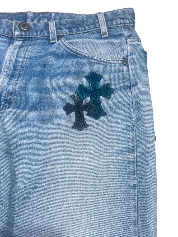 CHROME HEARTS ������ϡ��� levi's �꡼�Х��� 517 �������ѥå� �ǥ˥�ѥ�� �����󥺡���� SV925 30����� �֥롼 #JP28850