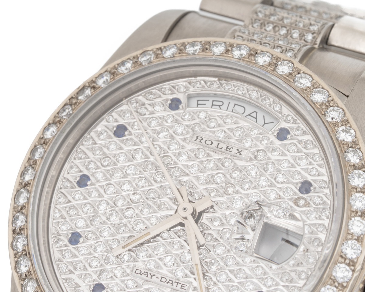 Rolex/å ǥǥ 18039 18Kۥ磻ȥ ե ֥롼եǥå ڥʡۡ#jp28643