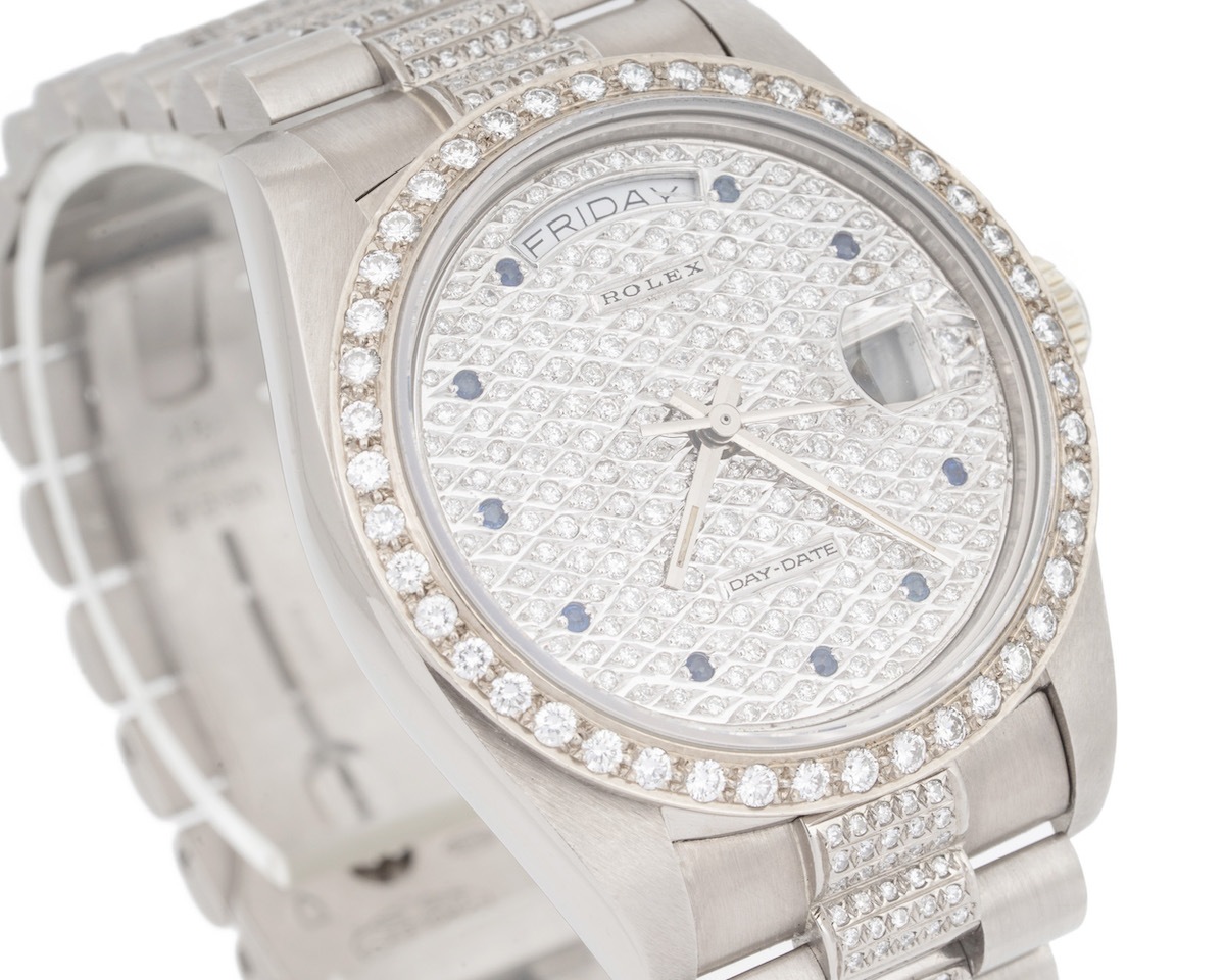 Rolex/å ǥǥ 18039 18Kۥ磻ȥ ե ֥롼եǥå ڥʡۡ#jp28643