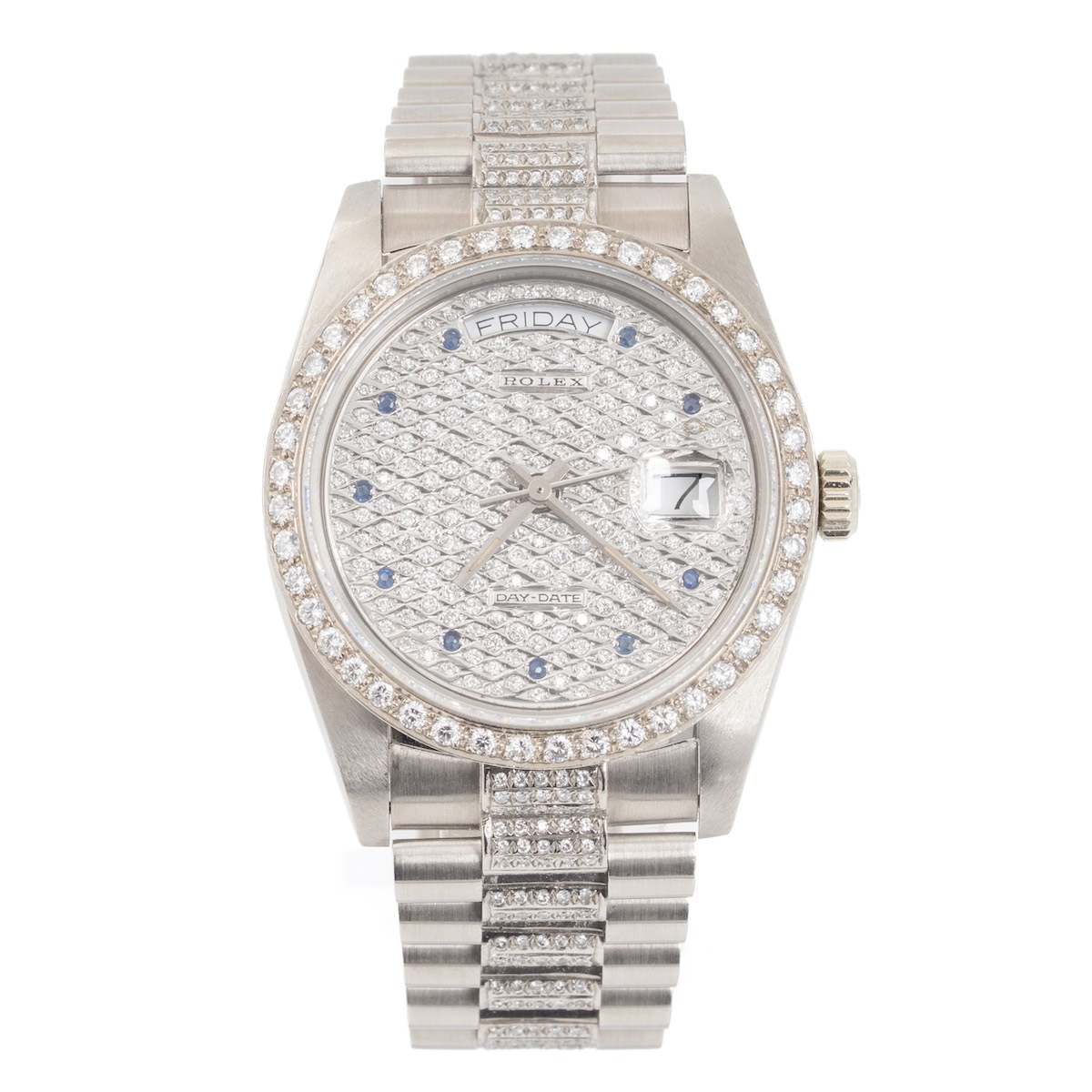 Rolex/å ǥǥ 18039 18Kۥ磻ȥ ե ֥롼եǥå ڥʡۡ#jp28643