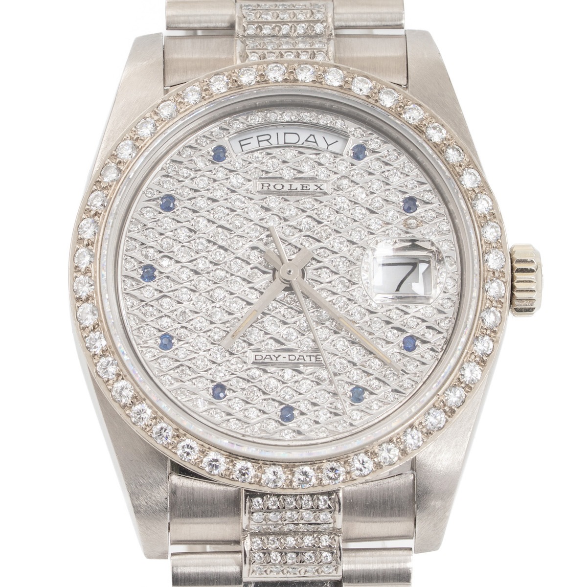 Rolex/å ǥǥ 18039 18Kۥ磻ȥ ե ֥롼եǥå ڥʡۡ#jp28643