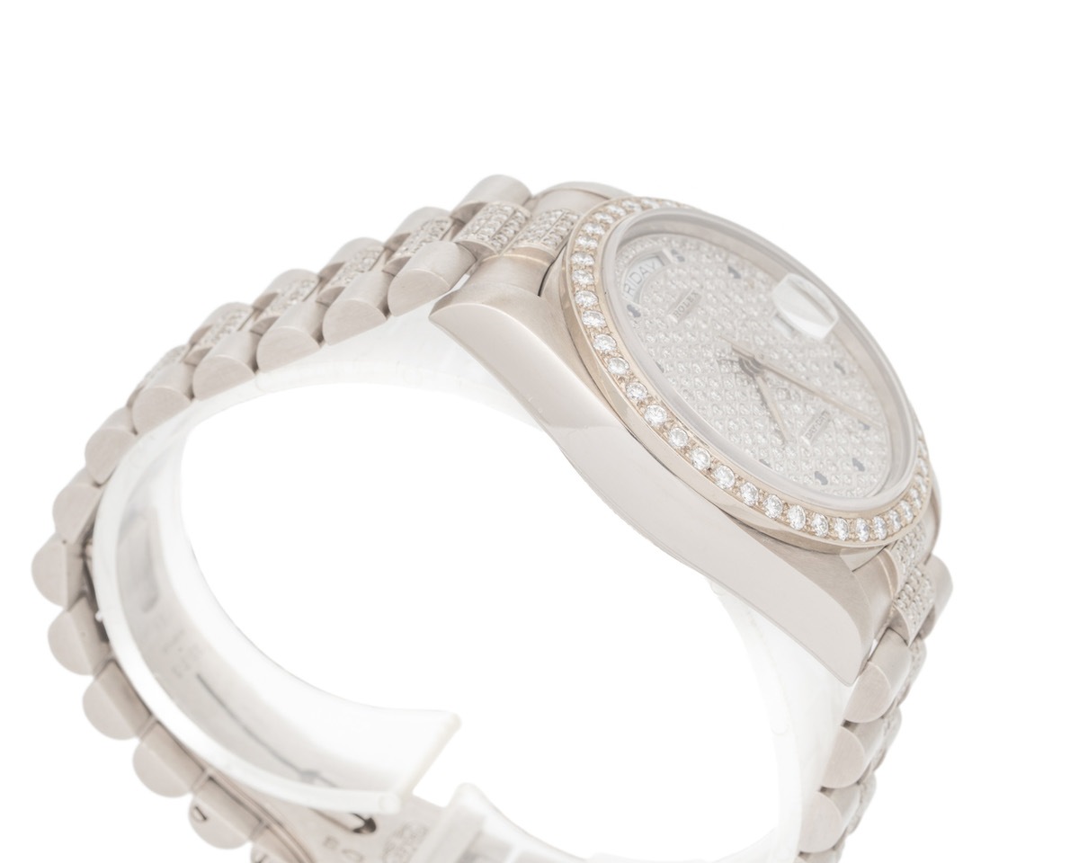 Rolex/å ǥǥ 18039 18Kۥ磻ȥ ե ֥롼եǥå ڥʡۡ#jp28643