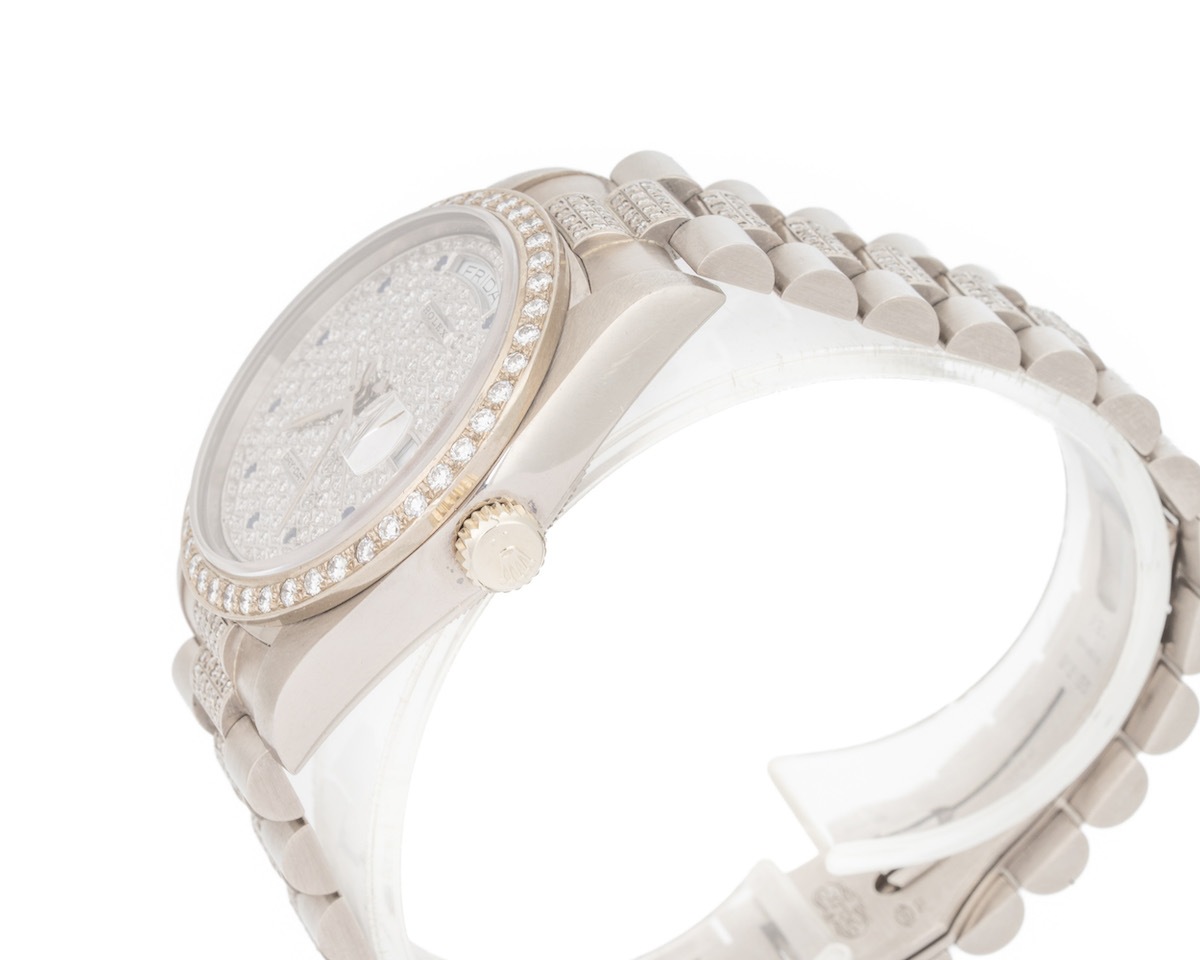 Rolex/å ǥǥ 18039 18Kۥ磻ȥ ե ֥롼եǥå ڥʡۡ#jp28643