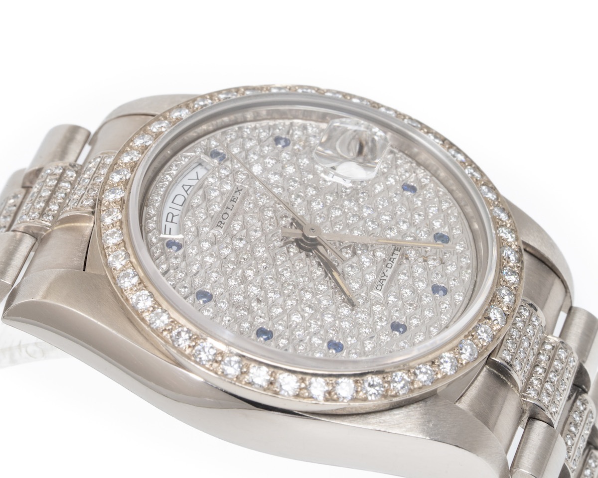 Rolex/å ǥǥ 18039 18Kۥ磻ȥ ե ֥롼եǥå ڥʡۡ#jp28643