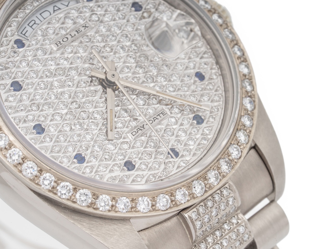 Rolex/å ǥǥ 18039 18Kۥ磻ȥ ե ֥롼եǥå ڥʡۡ#jp28643