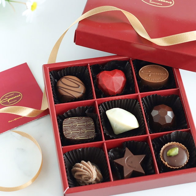 BeBeBe chocolatier 【26 ベルギー チョコレート フェア 限定】【プレミアム】ゴーセンス プラリネ ショコラ9粒入