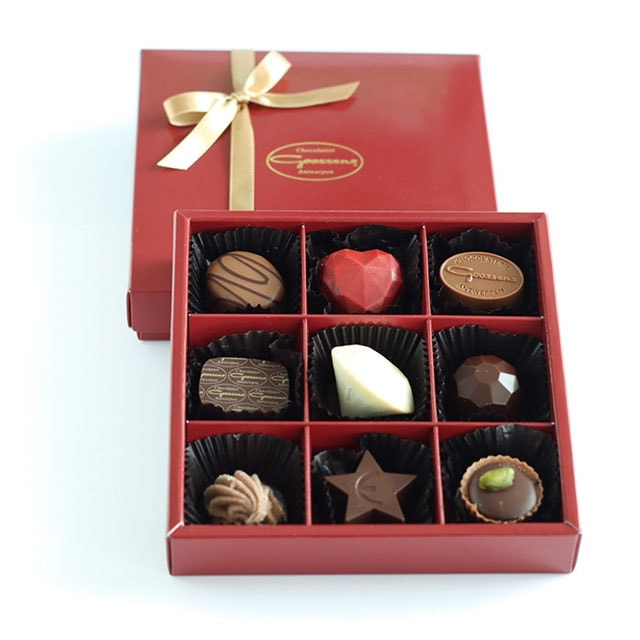 BeBeBe chocolatier 【26 ベルギー チョコレート フェア 限定】【プレミアム】ゴーセンス プラリネ ショコラ9粒入