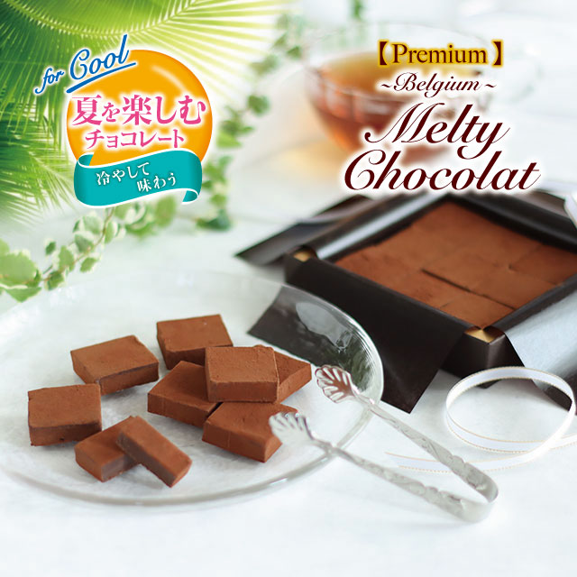メイン画像:0枚目:【夏を楽しむチョコレート：冷やして味わう】メルティー ショコラ［生ショコラ］［ミルク］9粒入