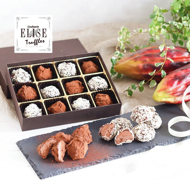 confiserie ELISE（コンフィズリー エリス）トリュフ チョコレート 12粒入［ギフトボックス］