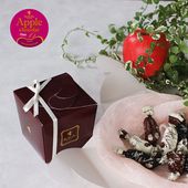 【バロタン型プチギフト】アップル ショコラ［ミックス：プレーン・コーヒー・シナモン］（ダークブラウン）