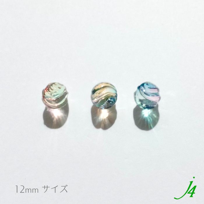 日本製 アンジュール カラー ビーズ スクリュー 12mm（6ヶ入