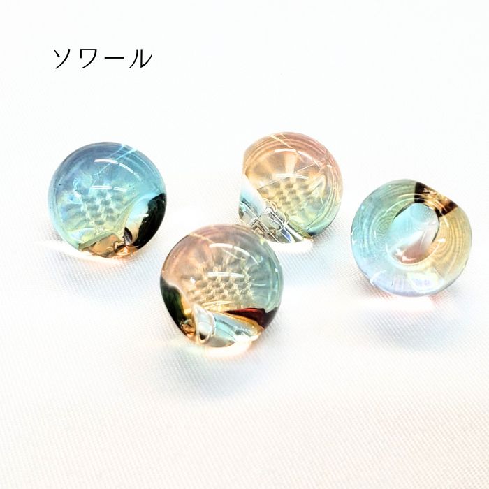 ビーズ ショップ j4 アンジュール カラー ビーズ 太穴 大玉 鈴丸 約