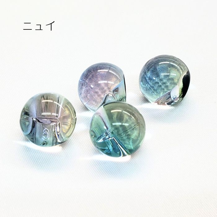 ビーズ ショップ j4 アンジュール カラー ビーズ 太穴 大玉 鈴丸 約