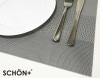 ڥץ졼ޥåȡۥå&Ȥ䤹ӥˡޥå Woven placemat Grey 졼 SCHON+ڥӥˡ 