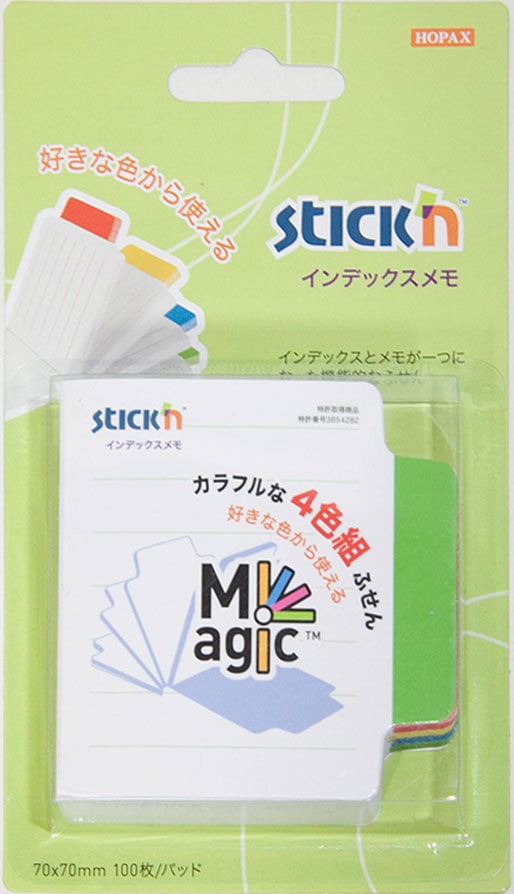 付箋 インデックス メモ 罫線入り 文具 ステーショナリー】stick'n