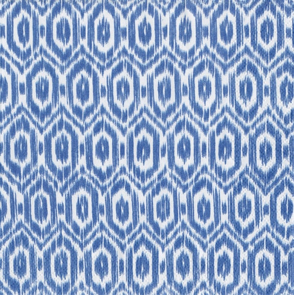 �ڥ����åȡ��֥롼���ѡ��ƥ����ۥɥ����� Caspari �ڡ��ѡ��ʥץ���/Amala Ikat Blue��L������ 20�������