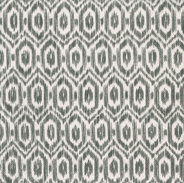 �ڥ����åȡ��֥�å����ѡ��ƥ����ۥɥ����� Caspari �ڡ��ѡ��ʥץ���/Amala Ikat Black��L������ 20�������
