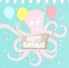��ưʪ��������ե롦�ѡ��ƥ����ۥɥ����� PPD �ڡ��ѡ��ʥץ���/Sea birthday octopus��L������ 20�������