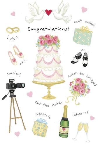 �ڥ����ǥ��󥰡�Wedding Motifs�����ʼ� �������쥤�ʥ���ꥫ Caspari�� ���꡼�ǥ��󥰥�����/ 17.0��11.8cm ���������