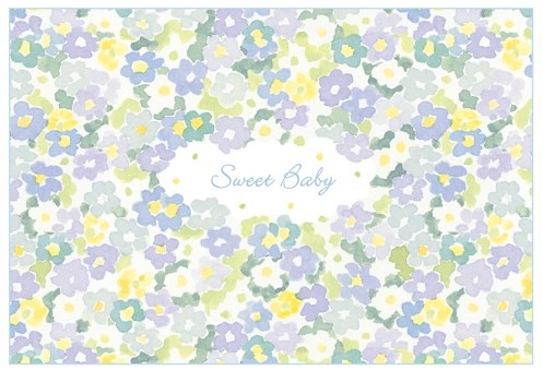 �ڽл��ˤ����٥ӡ��ۥ���ꥫ Caspari�� ���꡼�ǥ��󥰥�����/17.0x11.8cm ��������� Sweet Baby Flora