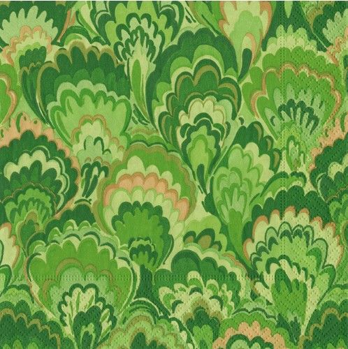 �ڤ�������Caspari �ڡ��ѡ��ʥץ���/ Marbled Ceramica Green��L������ 20�������