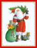 ����ꥫ Caspari ���ꥹ�ޥ�������/  Santa Carrying Tree  15.4��11.8cm ���������