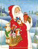 Caspari ���ꥹ�ޥ�������/Santa with Dogs 12��9.5cm ���������