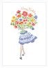 �ڥС����ǡ������ɡ����ʼ��ۿ������쥤�ʥ���ꥫ Caspari�� ���꡼�ǥ��󥰥�����/ 17.0��11.8cm �����������Lady with Bouque