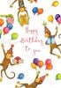 �ڥС����ǡ������ɡ����ʼ��ۿ������쥤�ʥ���ꥫ Caspari�� ���꡼�ǥ��󥰥�����/ 17.0��11.8cm �����������Monkeys