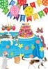 �ڥС����ǡ������ɡ����ʼ��ۿ������쥤�ʥ���ꥫ Caspari�� ���꡼�ǥ��󥰥�����/ 17.0��11.8cm ���������  Cats at Table